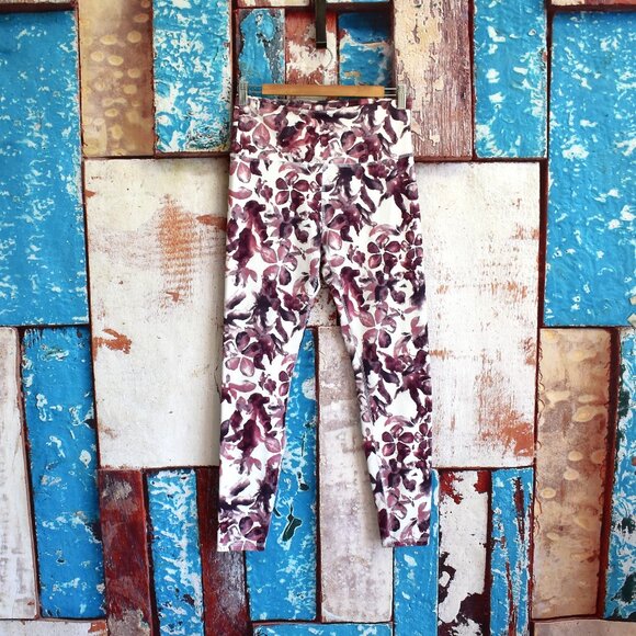 Women's Balance Collection Leggings Floral High Rise Yoga LARGE Multicolor - Picture 1 of 8